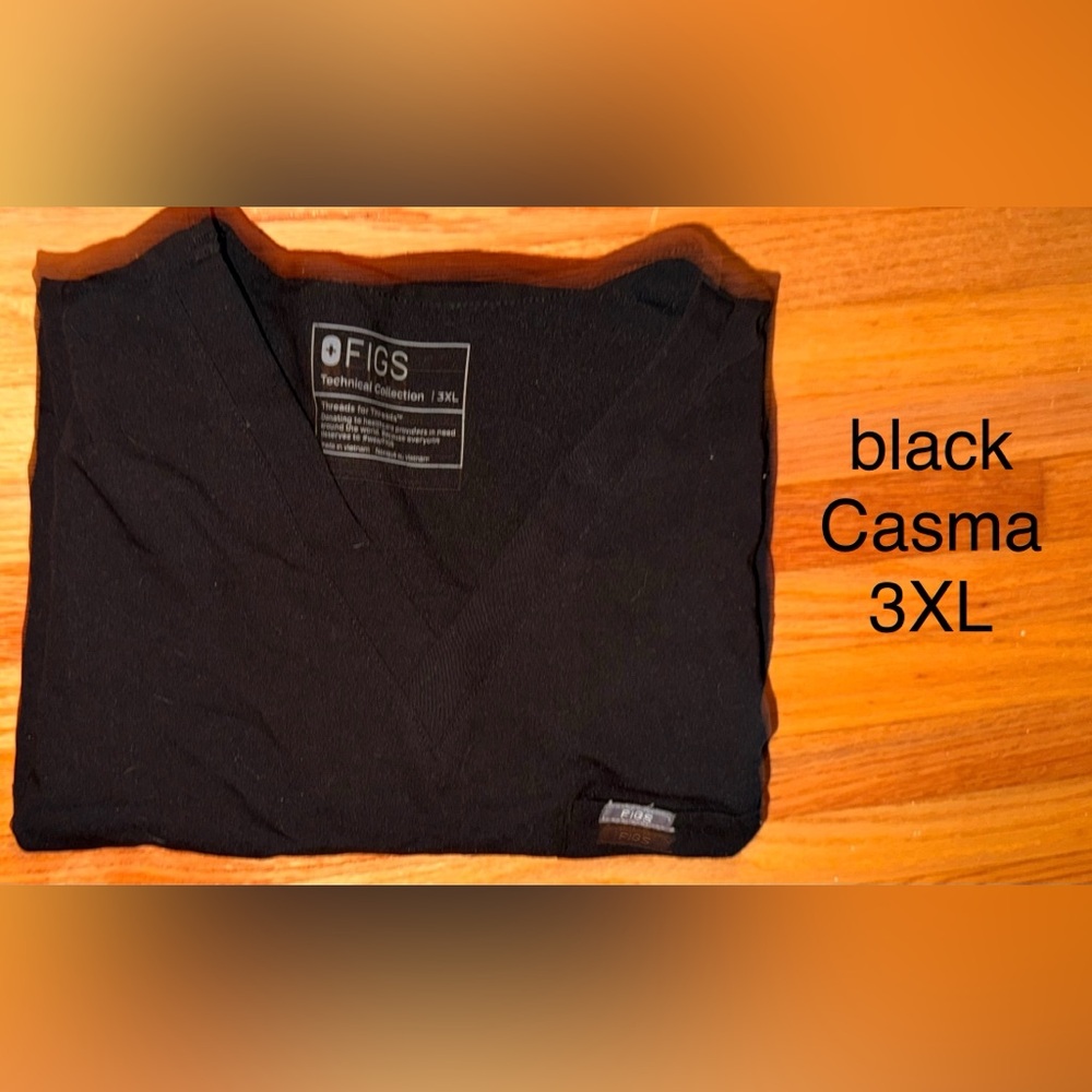 Figs Black Casma 3XL Top